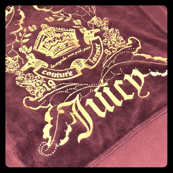 Juicy Couture Tops - Small Velour Juicy Couture Hoodie